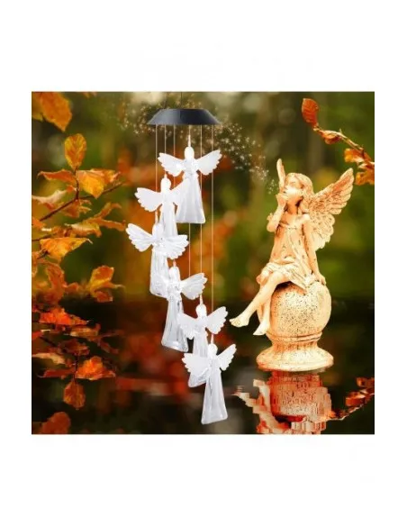Set 2 x Decoratiune solara de gradina, 6 Ingerasi
