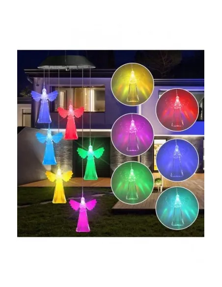 Set 2 x Decoratiune solara de gradina, 6 Ingerasi