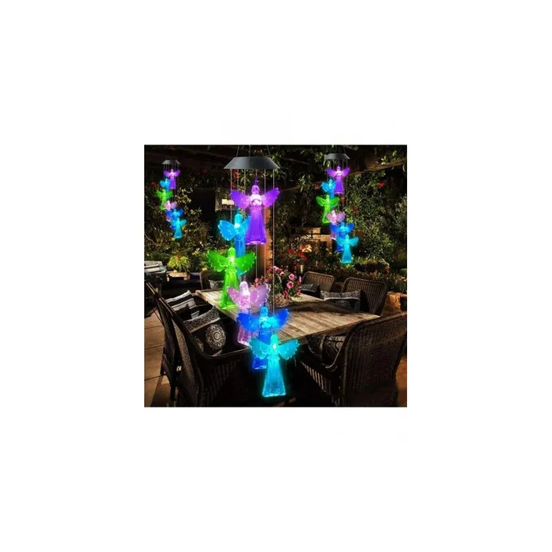 Set 2 x Decoratiune solara de gradina, 6 Ingerasi