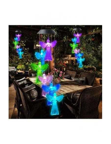 Set 2 x Decoratiune solara de gradina, 6 Ingerasi