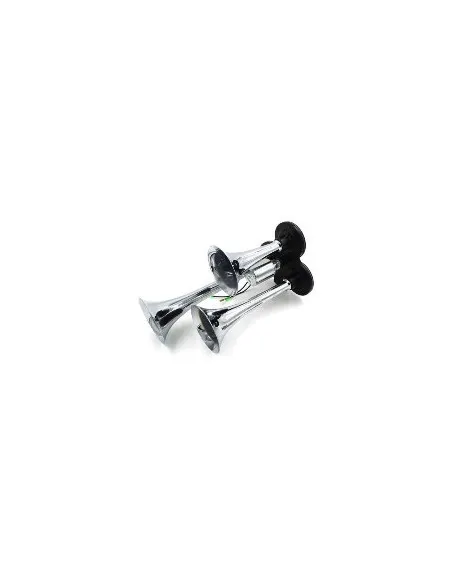 Claxon auto cu 3 goarne 12/24V, electrovalva
