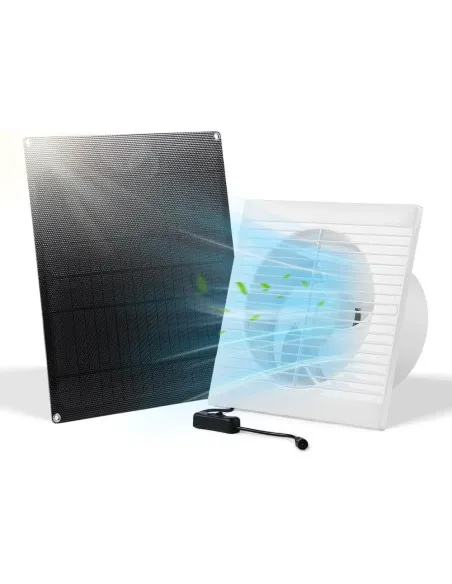 UNYIMA Kit Ventilator Solar 15W | Evacuare Automata | Waterproof