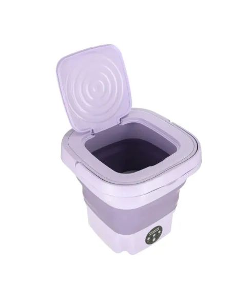 Mașină de spălat mini portabilă complet automată și pliabilă, multifuncțională, cu consum redus, ultra-silentioasă