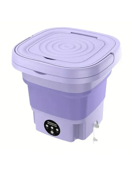 Mașină de spălat mini portabilă complet automată și pliabilă, multifuncțională, cu consum redus, ultra-silentioasă
