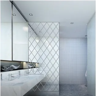 Oglinzi acrilice diamant romb sticker auto-adeziv 50 x 100 cm 2
