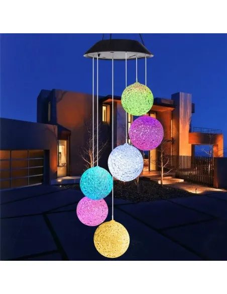 Set 6 Globuri Solare cu Efect Multicolor – Iluminare Ambientală pentru Grădină și Terasă