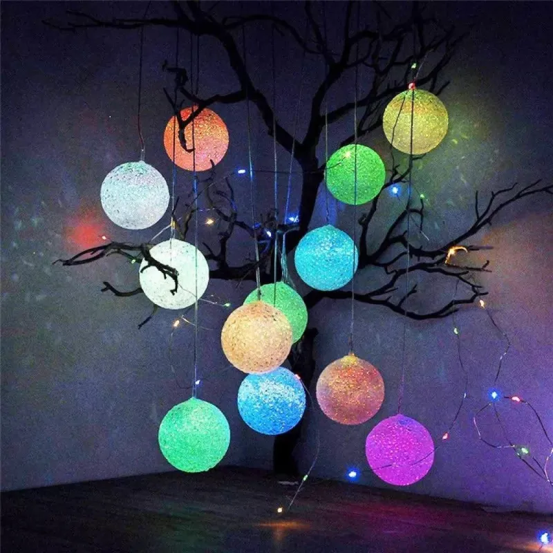 Set 6 Globuri Solare cu Efect Multicolor – Iluminare Ambientală pentru Grădină și Terasă