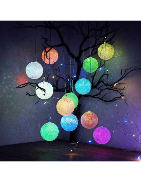 Set 6 Globuri Solare cu Efect Multicolor – Iluminare Ambientală pentru Grădină și Terasă