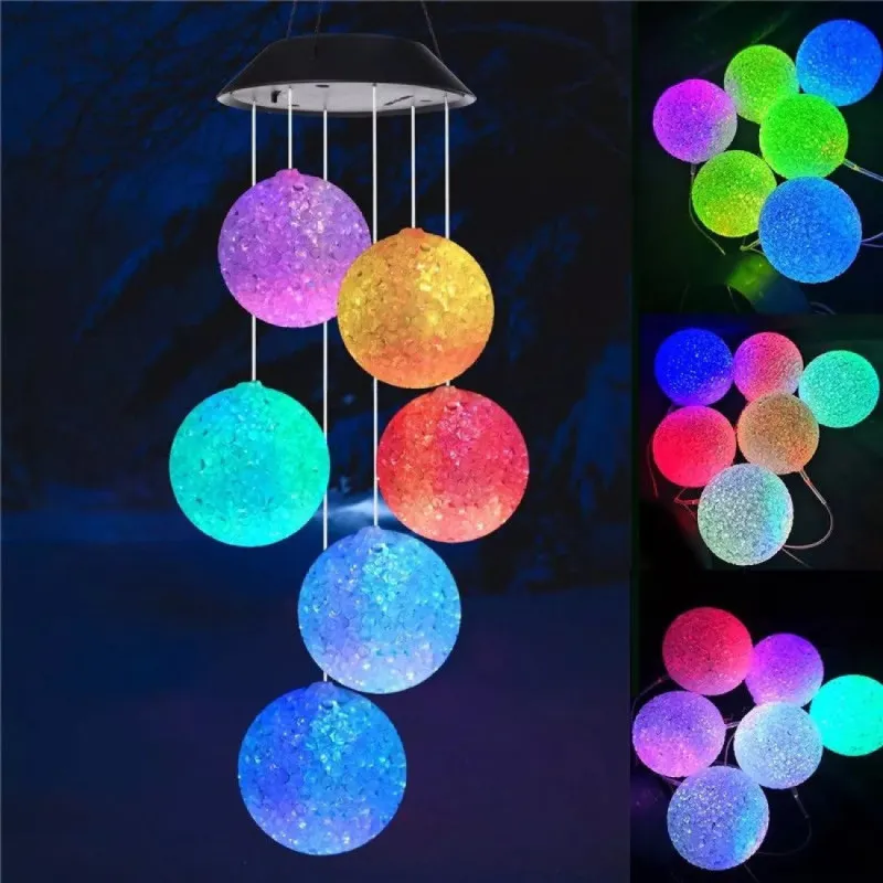 Set 6 Globuri Solare cu Efect Multicolor – Iluminare Ambientală pentru Grădină și Terasă