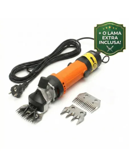 Mașină de Tuns Oi Profesională 850W, 6 Trepte + Set Cuțite Extra și Cutie Transport