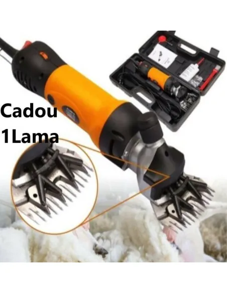Mașină de Tuns Oi Profesională 850W, 6 Trepte + Set Cuțite Extra și Cutie Transport