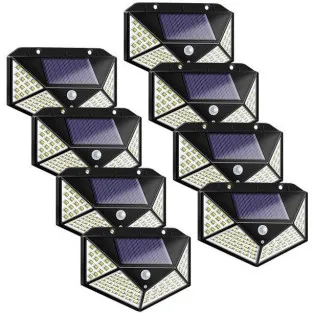 Set 20 x Lampa 100 LED cu panou solar, senzor de miscare 2