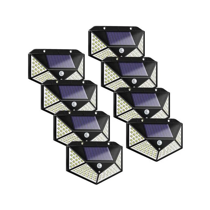 Set 20 x Lampa 100 LED cu panou solar, senzor de miscare
