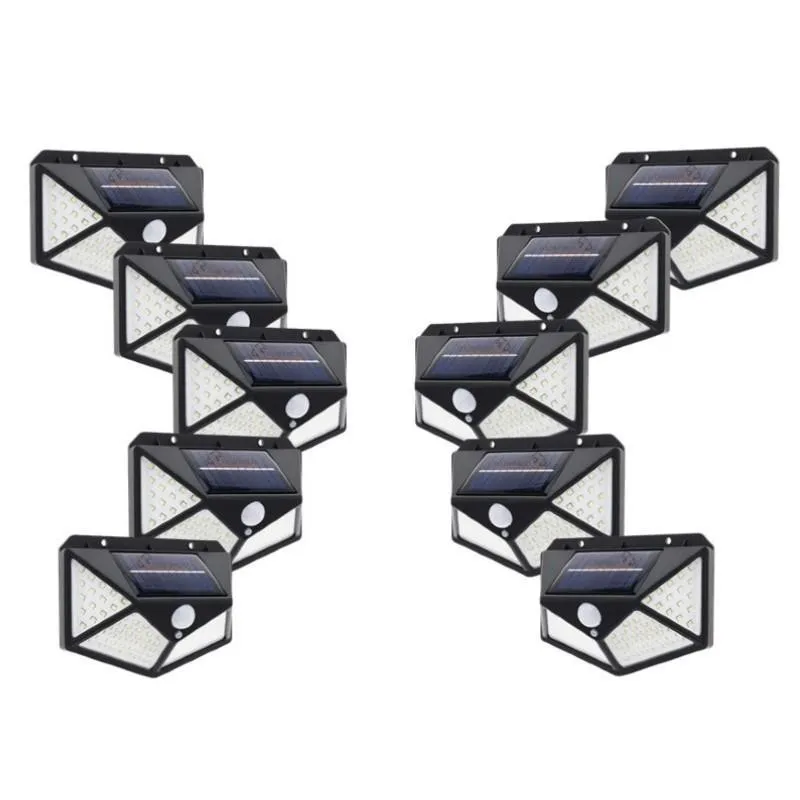 Set 20 x Lampa 100 LED cu panou solar, senzor de miscare