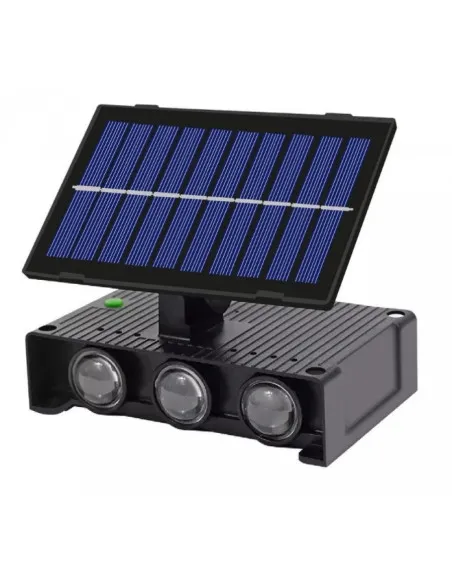 Lampa solara cu 6 LED-uri bidirectionala, lumina calda