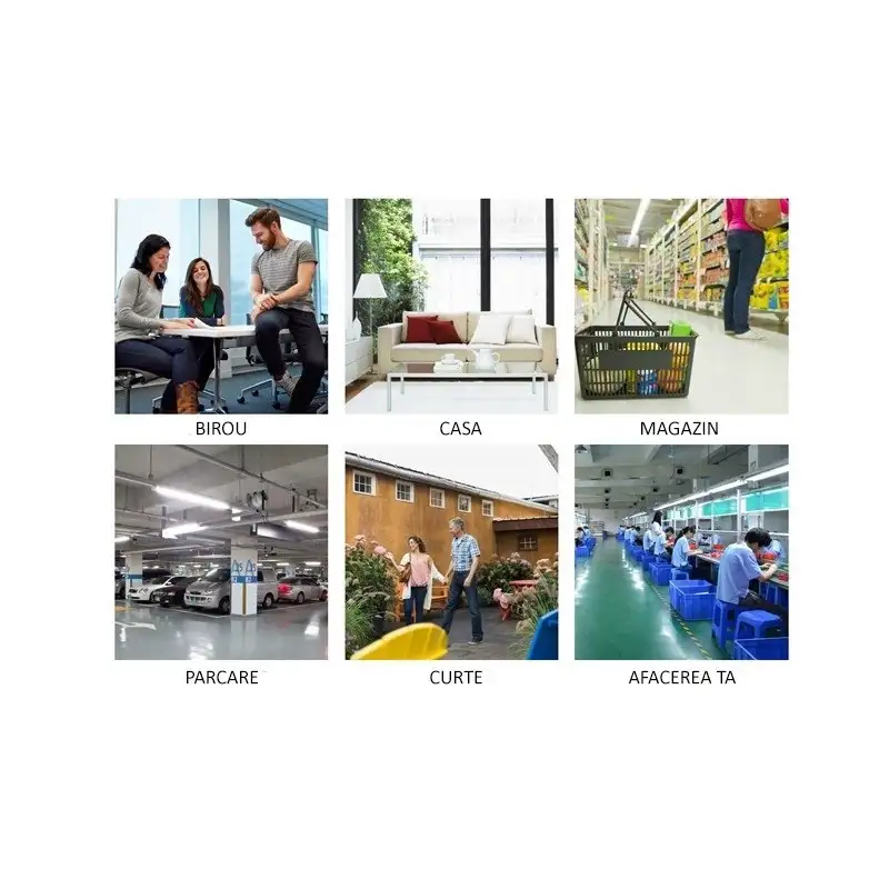 Sistem de supraveghere AHD cu 4 camere IR, de exterior/interor