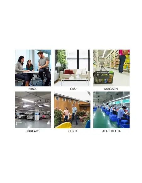 Sistem de supraveghere AHD cu 4 camere IR, de exterior/interor