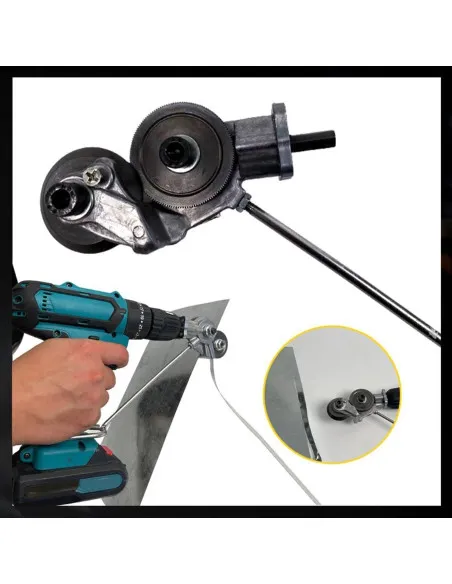 Adaptor bormasina pentru taiat tabla si materiale feroase