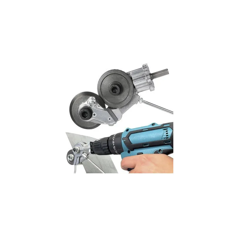 Adaptor bormasina pentru taiat tabla si materiale feroase