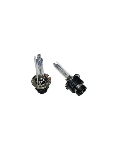Set 2 becuri Xenon D2S White auto pentru far cu suport metalic 35W 6000K