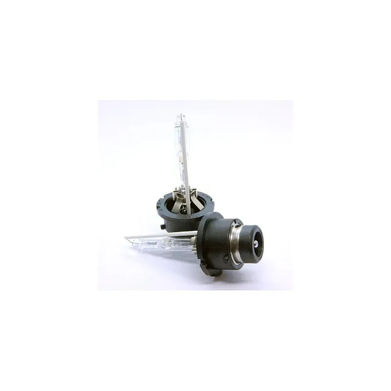 Set 2 becuri Xenon D2S White auto pentru far cu suport metalic 35W 6000K