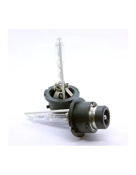 Set 2 becuri Xenon D2S White auto pentru far cu suport metalic 35W 6000K