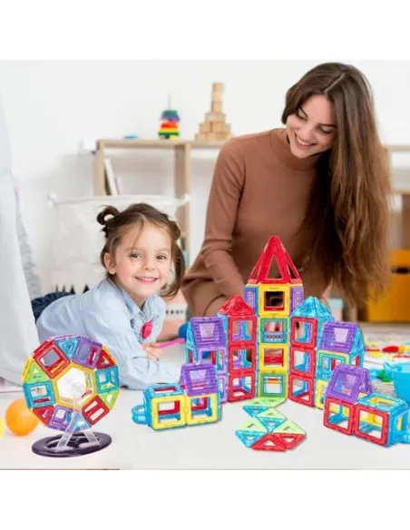 Blocuri Magnetice Theefun 100 Piese, Jucărie 3-8 Ani