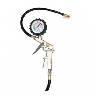 Furtun umflat roti cu manometru ext fi 10.5mm 13m 2