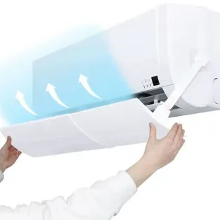 Deflector aer condiționat reglabil 55-105 cm cu ventuze