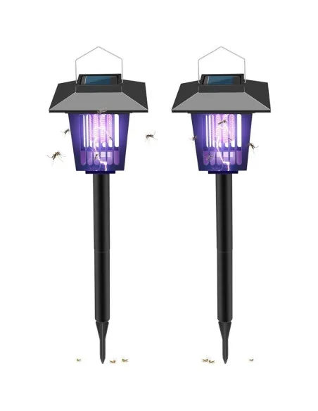 Set 2 x Felinar solar impotriva insectelor, lumina UV