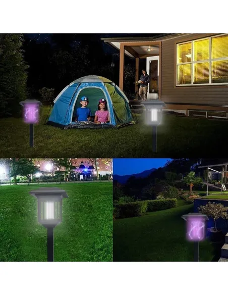 Set 2 x Felinar solar impotriva insectelor, lumina UV