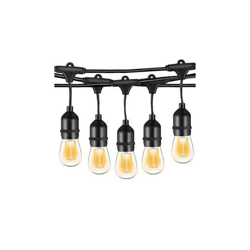 Ghirlanda Luminoasa, 20 Metri cu 20 Becuri, interconectabila, 2 filamente pe bec, 220V