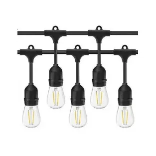 Ghirlanda Luminoasa, 20 Metri cu 20 Becuri, interconectabila, 2 filamente pe bec, 220V 2