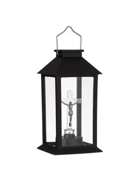 Felinar solar negru cruce LED alimentare solara