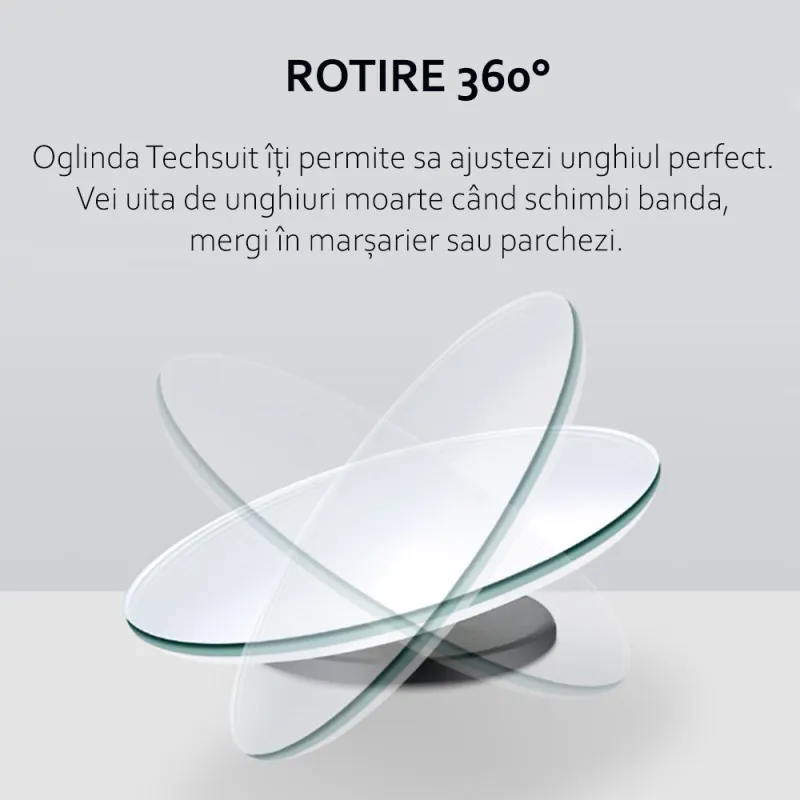 Set 2 oglinzi auto unghi mort rotunde pentru oglinzile laterale cu adeziv