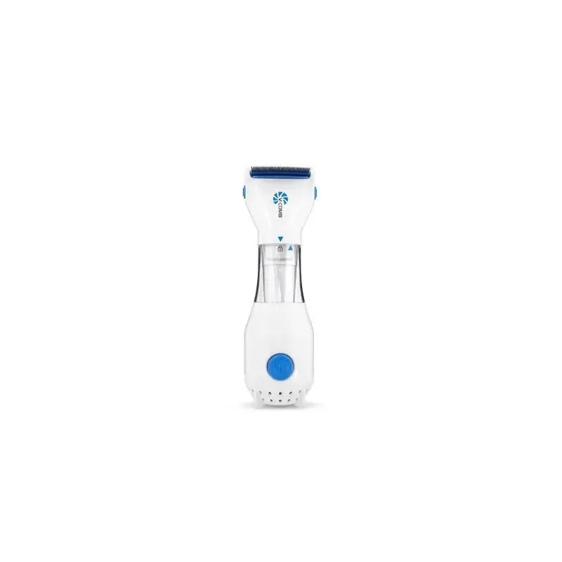 Pieptene aspirator antipăduchi cu sistem de colectare V-Comb