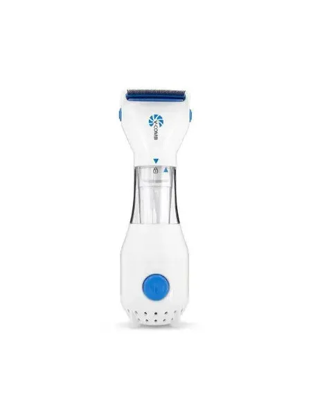 Pieptene aspirator antipăduchi cu sistem de colectare V-Comb