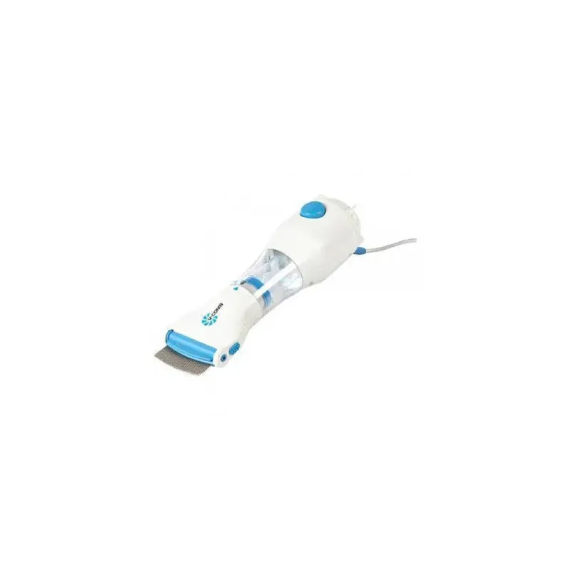 Pieptene aspirator antipăduchi cu sistem de colectare V-Comb