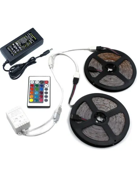 Banda RGB 5M LED, cu telecomanda si joc de lumini