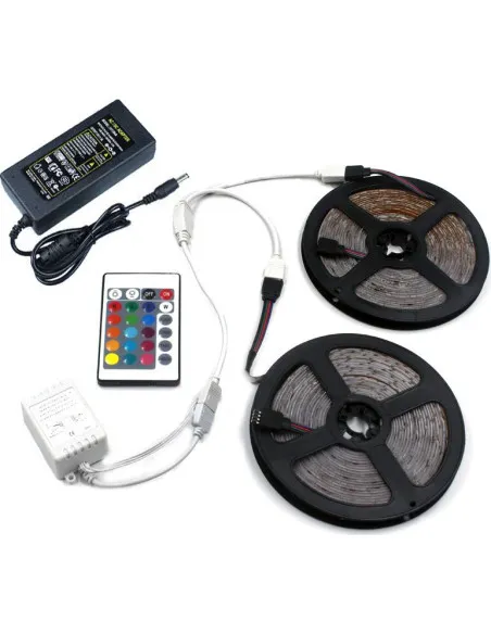Banda RGB 5M LED, cu telecomanda si joc de lumini