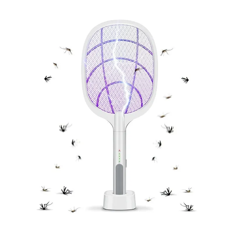 Paletă Electrică Anti-Insecte Reîncărcabilă USB, 3000V, 1200mAh