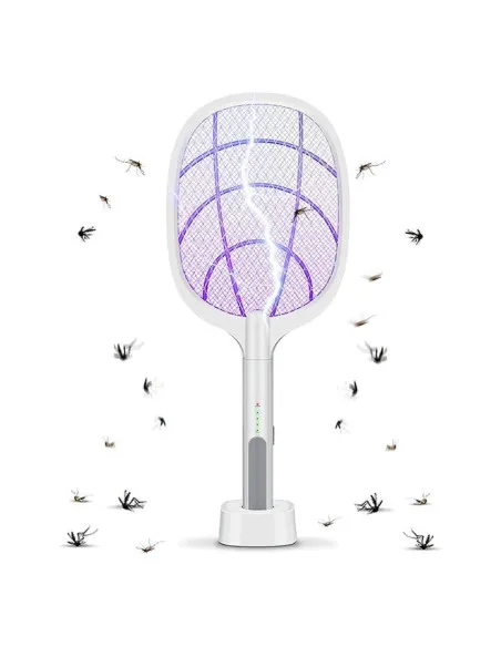 Paletă Electrică Anti-Insecte Reîncărcabilă USB, 3000V, 1200mAh