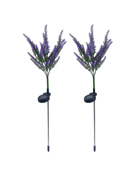 Set 2 x Lampă Solară Levantica, Mov, 2W, 1200 lm, IP65