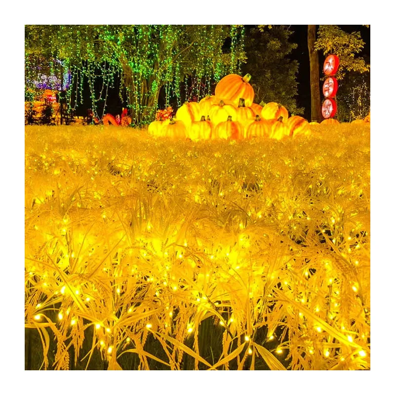 Set 2 Lămpi Solare Decorative Spice de Grâu 60 cm, IP66, LED cu Senzor Lumină