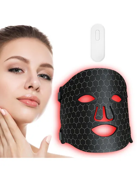 Mască LED Facială 7 Culori, 270 LED-uri, Reîncărcabilă, Anti-Îmbătrânire