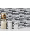Plăci Autoadezive Art3d Backsplash Marmură, 30x30cm, Set 10 Bucăți