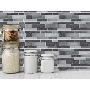 Plăci Autoadezive Art3d Backsplash Marmură, 30x30cm, Set 10 Bucăți 2