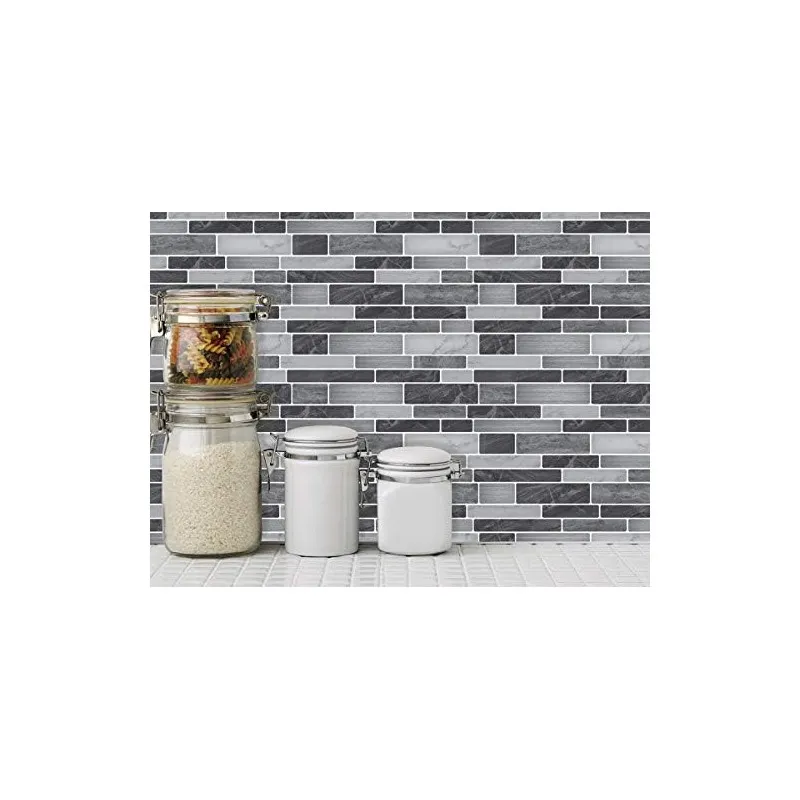 Plăci Autoadezive Art3d Backsplash Marmură, 30x30cm, Set 10 Bucăți