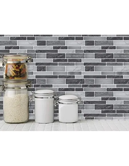 Plăci Autoadezive Art3d Backsplash Marmură, 30x30cm, Set 10 Bucăți
