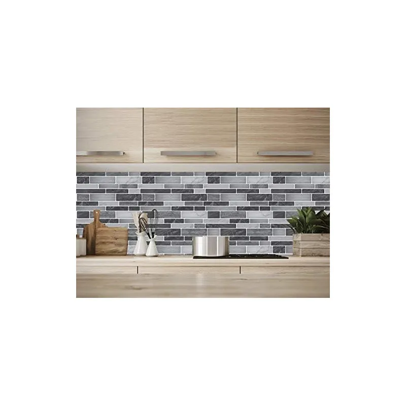 Plăci Autoadezive Art3d Backsplash Marmură, 30x30cm, Set 10 Bucăți